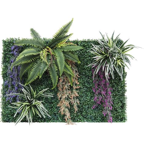 Mur végétal artificiel en kit DIY 120x80cm N°1 (1/4)