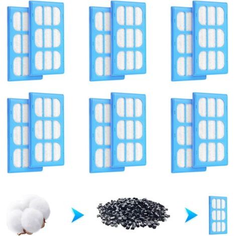 12 Filtre à charbon, filtrante remplacement, Pour fontaine Pet Mate, Chat et chien (1/5)