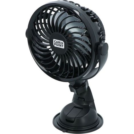 Ventilateur Usb Rechargeable Fixation Ventous Carpoint (1/5)