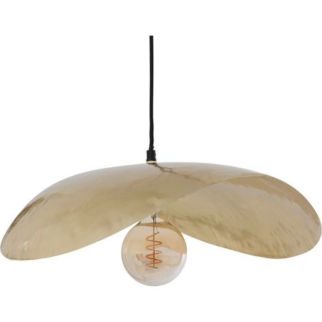 Atmosphera – Suspension en métal doré 56 cm – Douille E27 – Puissance 25W – Longueur câble 90 cm – Élégante pour cuisine et salle à manger