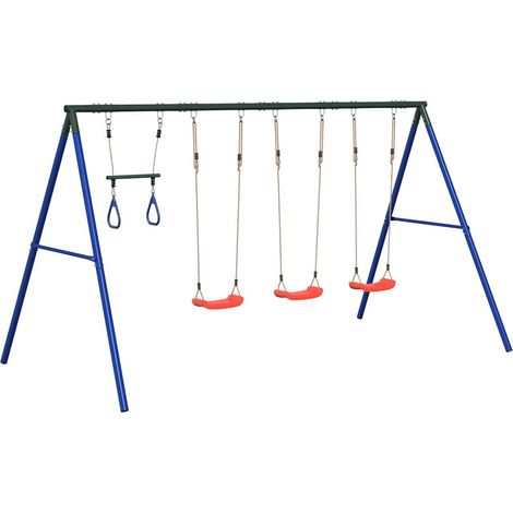 Maison Exclusive - Schaukel-Set mit Schaukelsitzen und Trapez