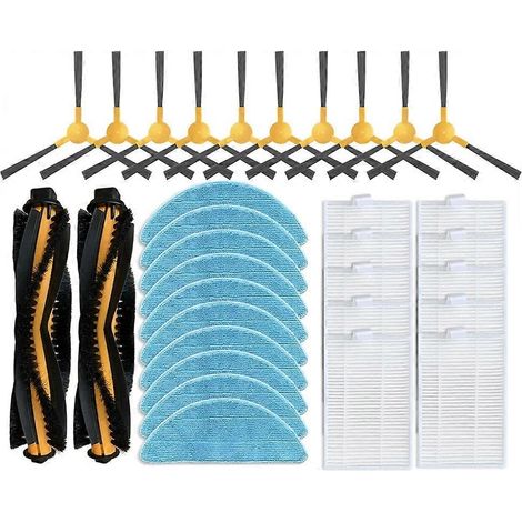 Pièces détachées pour aspirateur robot LIECTROUX C30B XR500 E30 Proscenic 800T 820S 820T 830T : brosse latérale principale, filtre HEPA et lingette de nettoyage. (1/5)
