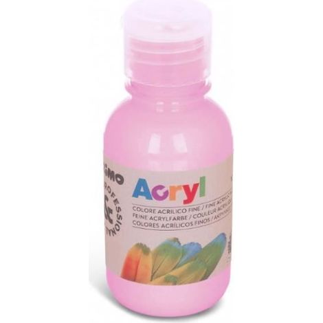 Peinture acrylique - MAIMERI - Primo - 125 ml - Couleur rose - Bouchon doseur