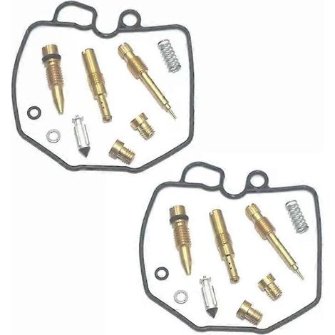 Adecuado para 2 JUEGOS PARA Honda CM250C 1982-1983 CUSTOM CM 250 C CM250 Kit de reparación de carburador tornillo de aire()