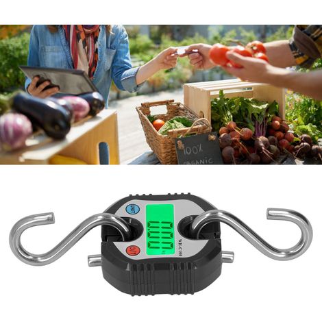 WH-C100 Mini balance numérique pour grue 150 kg/330 lb, balance industrielle portable avec écran LCD (noire) (1/5)