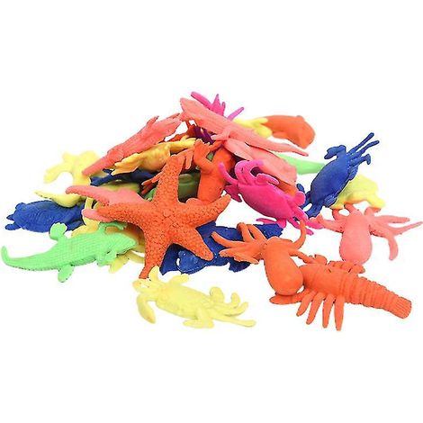30-teiliges Set mit Meerestiermodellen
