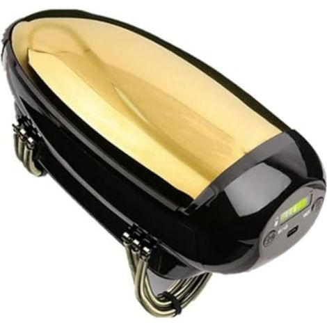 Masseur de cuir chevelu professionnel : masseur de tête à 2 points en acier inoxydable avec thérapie par la chaleur - Masseur de coiffure portable sans fil rechargeable par USB pour hommes (1/5)