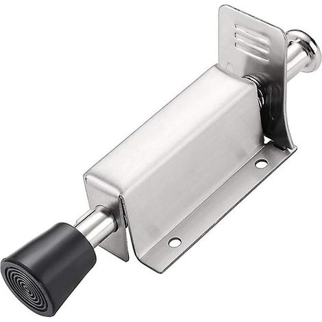 Butée de porte robuste à ressort avec amortisseur en caoutchouc souple, support de porte en acier inoxydable monté sur marchepied (1/5)