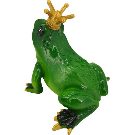Statue de Grenouille Décorative - Sculpture en Résine Verte 13.9 x 10 x 11.6 cm - Ornement Collection, Cadeau Déco (1/5)