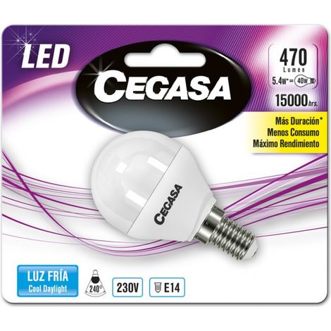 LMP CEGASA LED ESFER. 5,5W E14FR - CEGASA