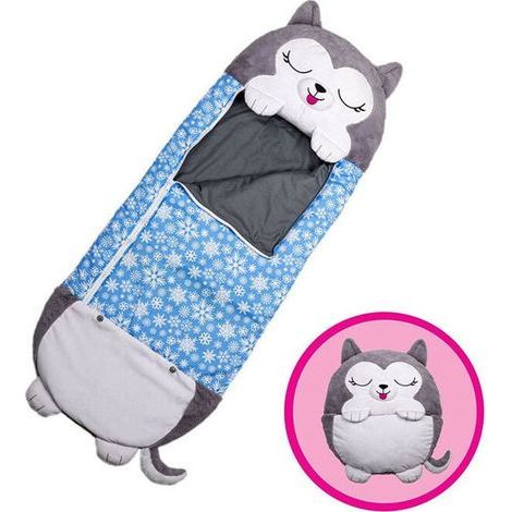 Niedlicher Happy Nappers 2-in-1-Schlafsack und Kissen für Kinder, 135 x 50 cm, Bettdecke, geeignet für alle Jahreszeiten (1/4)
