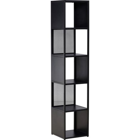 Étagère 5 Niveaux en Métal "Buenos Aires" 185cm Noir (1/5)