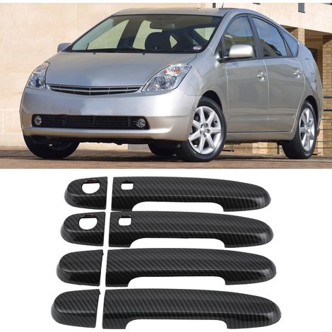 Couvercle de poignée de porte en fibre de carbone pour portières de voiture, compatible avec les modèles PRIUS 20 de 2005 à 2010. (1/5)