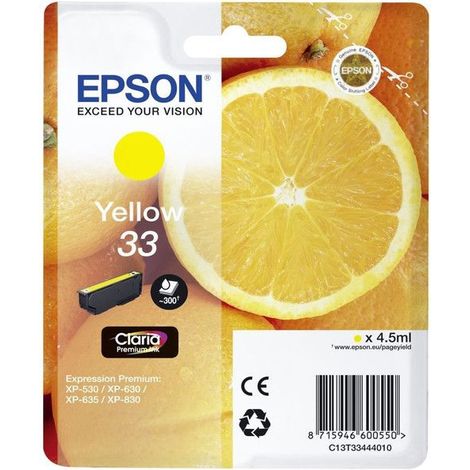 Cartuccia d'inchiostro compatibile Epson C13T33444022 Giallo (1/5)