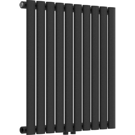 Radiateur à panneau design plat 449 watts acier 60 x 60 cm noir (1/5)
