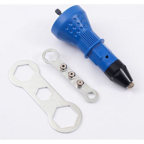 Pistolet à riveter pour perceuse sans fil électrique - Outil de rivetage sans fil - Adaptateur pour perceuse à riveter (1/5)