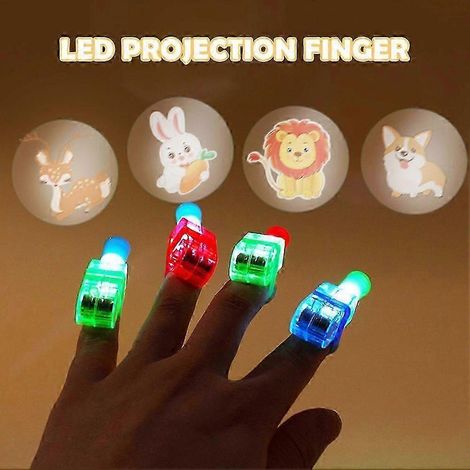 Lampe fluorescente à doigt LED, jouet lumineux pour enfants, accessoire de concert clignotant (1/4)