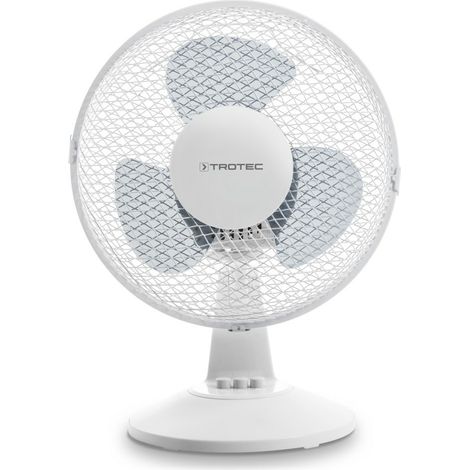 Trotec Leiser Tischventilator TVE 10 mit 80° Oszillation 25 W