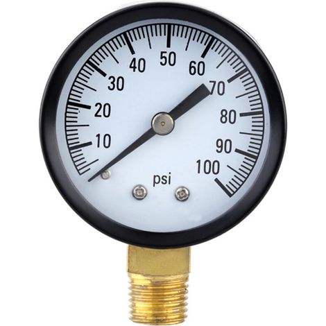 Manomètre électronique résistant aux chocs 0-100 psi de 5 cm de diamètre (1/5)