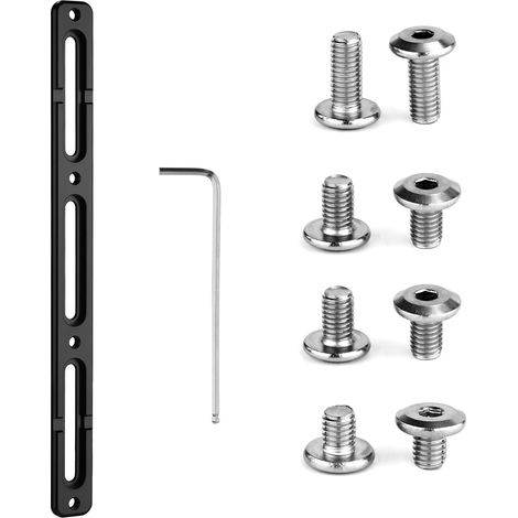Adaptateur de Porte Bidon, Bouteille de Vélo Base de Montage Réglable Supports de Cage de Position Alternative Porte-Bidon Supports de Montage pour VTT Route VTT (3 Fentes, Noir) (1/5)