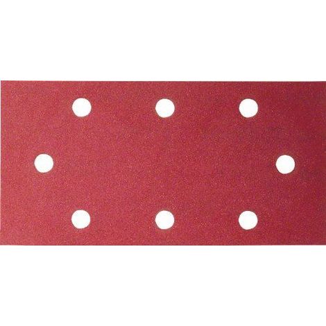 Bosch Accessories 2609256A88 Feuilles abrasives pour Ponceuses vibrantes Black + Decker 93 x 185 Nombre de trous 8 Grain 60 Lot de 10 feuilles (1/5)