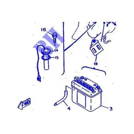 Yamaha 4VV-H5753-00 Joint de perception - Booster 50 97