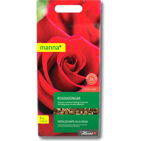 Manna Rosendünger 1 kg Blumendünger Blütendünger Beetdünger Balkondünger
