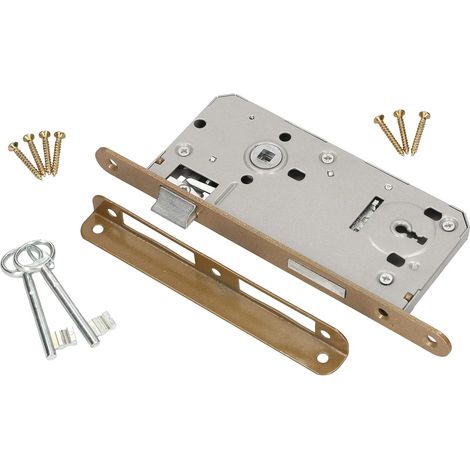 KOTARBAU Serrure à mortaise pour porte intérieure 90 x 50 mm - Modèle universel droit et gauche (1/5)