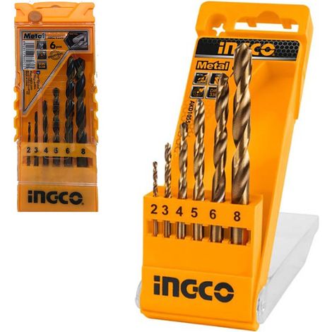 Set di 6 punte metallo per trapano Ingco AKD1055 (1/4)