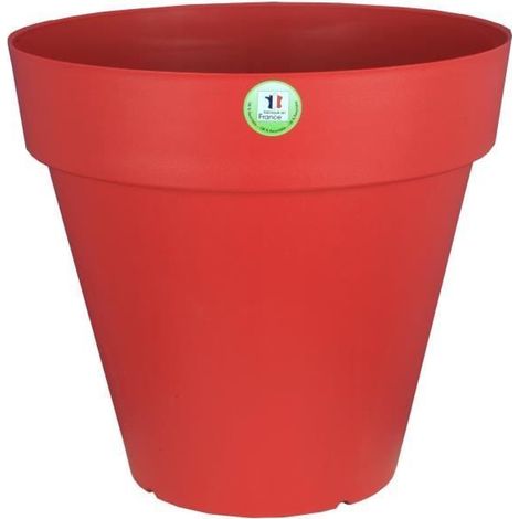 Riviera Soleilla Blumenkübel rot 50 Liter (1/3)