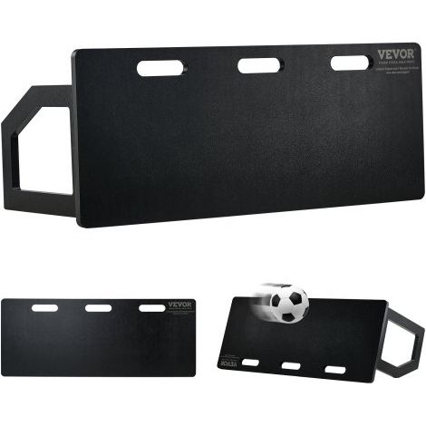 Fußball Rebound Board, Tragbares Bounce Board 100 x 40 cm, HDPE Rebounder Wand Rebound Equipment, Kinder & Jugendliche, Trainingsboard, Rebounder Kicker für Fußballtraining, Schwarz (1/5)