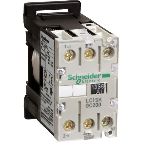 TeSys LC1SK contacteur 2P AC-3 400V 5A bobine 220Vca SCHNEIDER LC1SKGC200M7 (1/2)