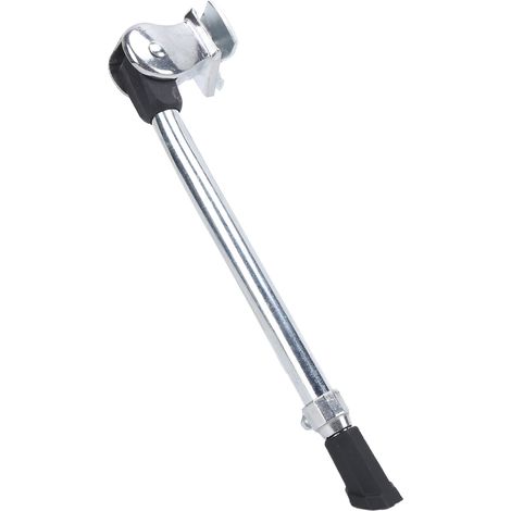Support vélo aluminium ajustable, fixation centrale pour VTC et VTT 24-27 pouces, couleur argent