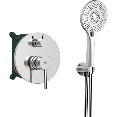 Kit exterior para ducha empotrada Sirio Cromo (1/5)
