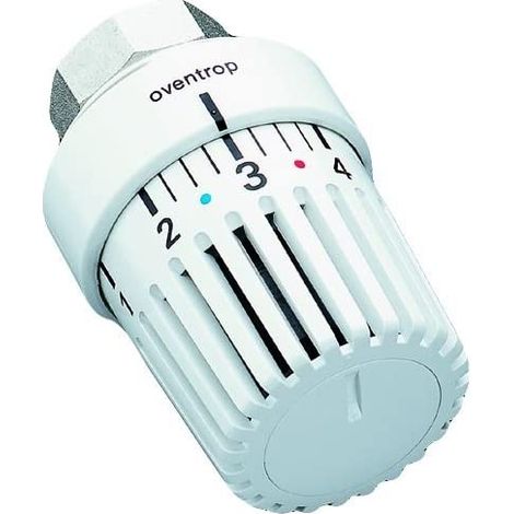 1 Tête thermostatique Blanc M30x1,5 Réglable 7-28°C pour Radiateur