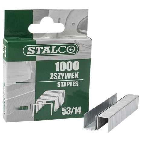 Punti metallici Stalco per tappezzeria, 8 mm, confezione da 1000 pezzi, codice S-21208