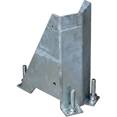Protection galvanisé pour rack à palette - Hauteur 400mm - Protection arrondie - AG400-9998 (1/5)