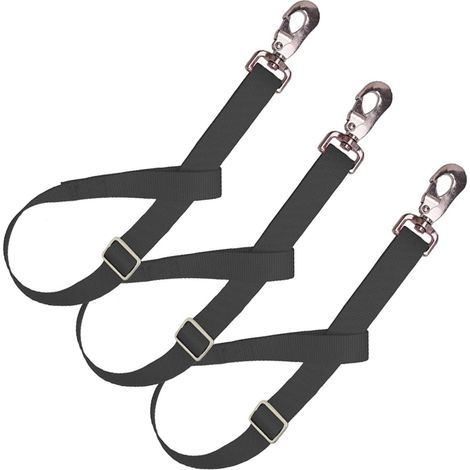 3 Pièces Sangles Réglables en Nylon Résistantes à L'usure pour Seaux, Supports Suspendus pour Mangeoires Équines, Adaptées aux Camions de Transport et Écuries (1/5)