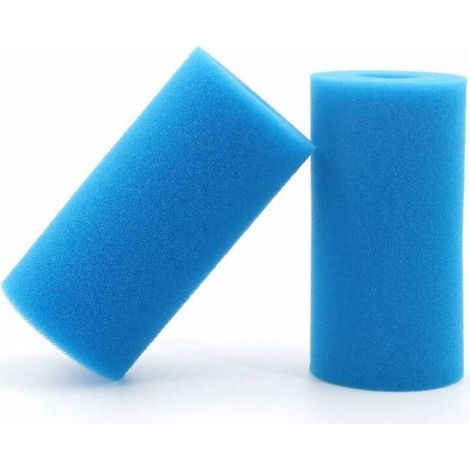 2 pièces piscine filtre réutilisable lavable piscine filtre mousse éponge cartouche pour Intex Type A (1/4)
