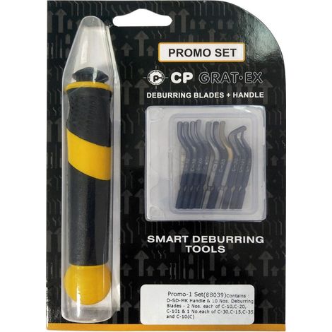 SET PROMOCIONAL MANGO MULTICOMPONENTE + 10 CUCHILLAS DE 3,2 MM.