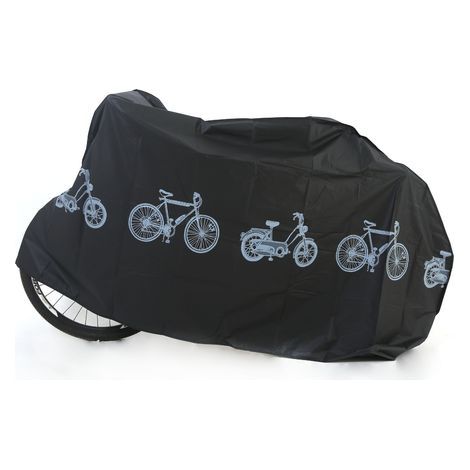 Housse pour vélo, noire, 200 cm x 100 cm, 1 pièce Housse pare-soleil pour VTT Imperméable et anti-poussière (1/5)
