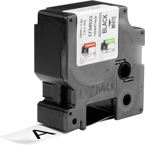 DYMO IND RHINO 1734523 Poliestere Colore Nastro: Bianco Colore carattere:Nero 24 mm 5.5 m (1/3)
