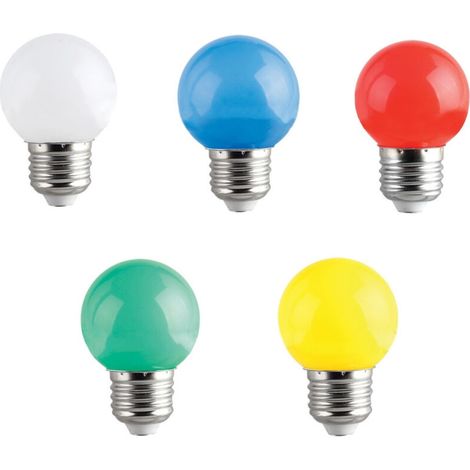 Ampoule Led E27 Mini Globe 220 V Couleur Vert Bleu Violet Blanc Chaud Froid 2 W