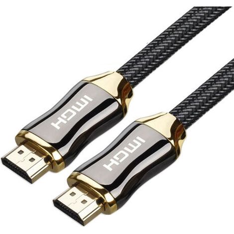 Câble HDMI 2 m 8K-4K professionnel 2.1 3D Full HD haut débit via Ethernet 48 Gb/s, audio et vidéo HDR dynamique (1/5)