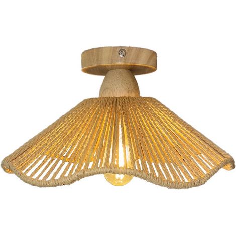 Plafonnier en rotin tressée à la main lustre en rotin ø30cm (1/5)