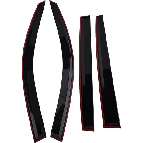 Rain Guards Wind Deflectors for VW Tiguan MK1 08-16 4PC Set Front Rear Tinted (1/5)
