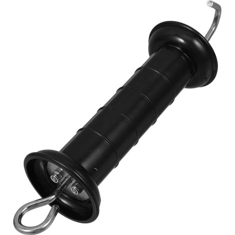 Poignée De Portail Électrique En Polypropylène Noir Pour Clôture à Fil Électrifié, Usage Agricole Et Élevage, Poignée Isolante Robuste Manche Ergonomique, Kit Porte-clôture Sécurisé (1/5)