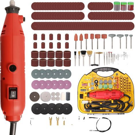 Herramienta rotativa, 260 W de potencia, 6 velocidades variables, juego de 211 piezas - 260 W (1/2)