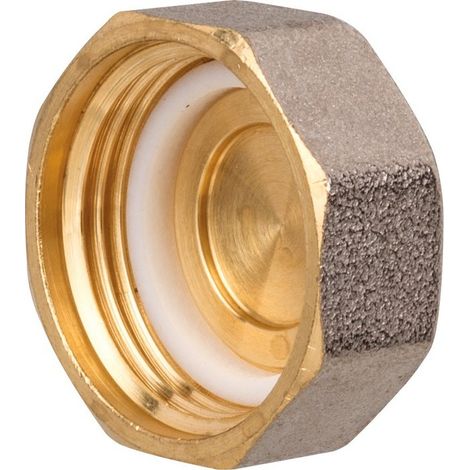 RBM 240 Tappo Laterale Ottone Nichelato Ø3/4"F Per Collettoore - 02400500