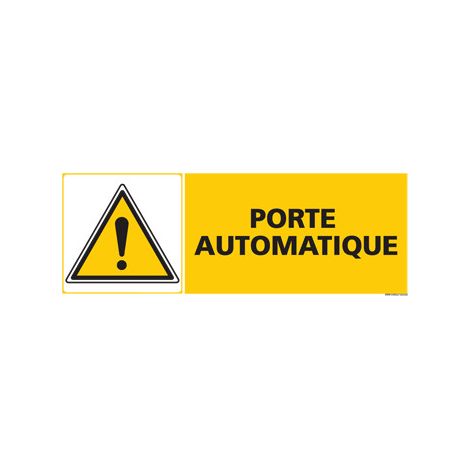 Panneau PORTE AUTOMATIQUE (C0441) - Adhésif - 210 x 75 mm